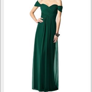 Dessy Collection Lux Chiffon Gown